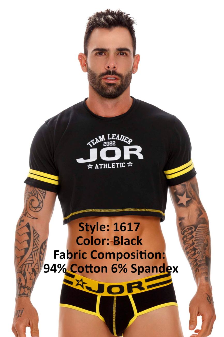 JCSTK - JOR 1617 Varsity Crop Top Black