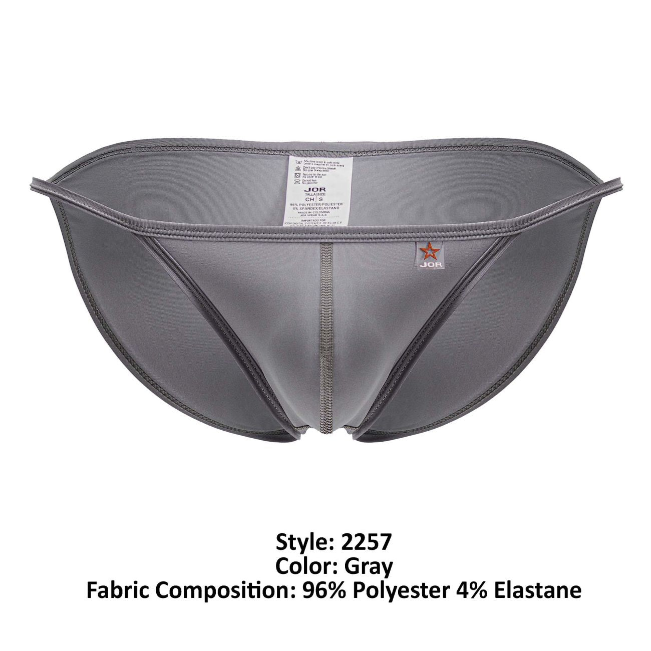 JOR 2257 Axel Mens Daring & Comfortable Bikini Gray