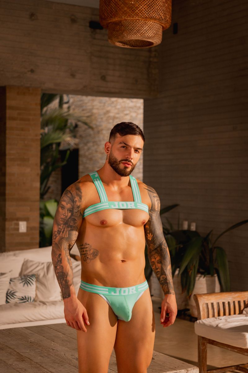 JOR 2323 College Mens Clean & Bold Thongs Mint Plus Sizes