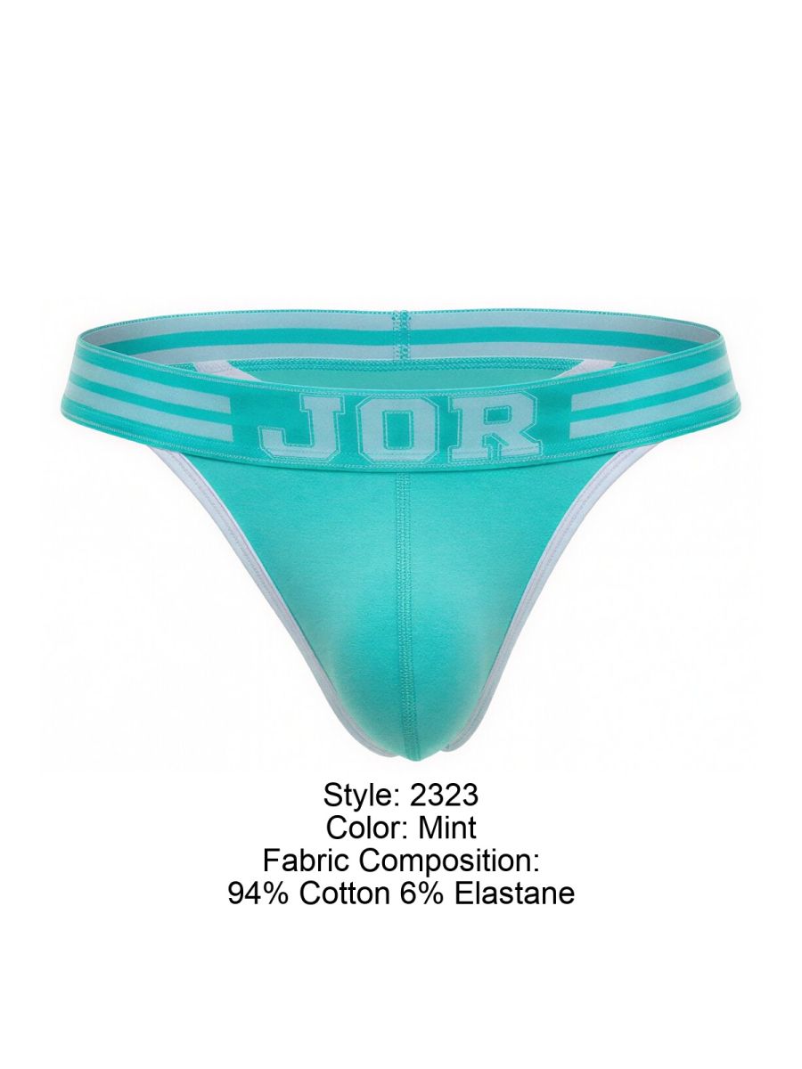 JOR 2323 College Mens Clean & Bold Thongs Mint Plus Sizes