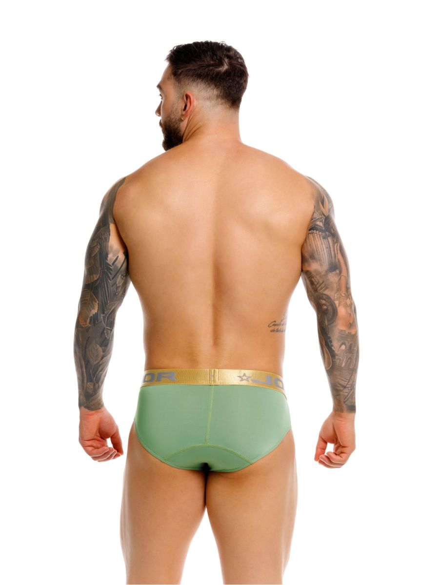 JOR 2327 Soho Mens Built to Feel Premium Briefs Green Plus Size