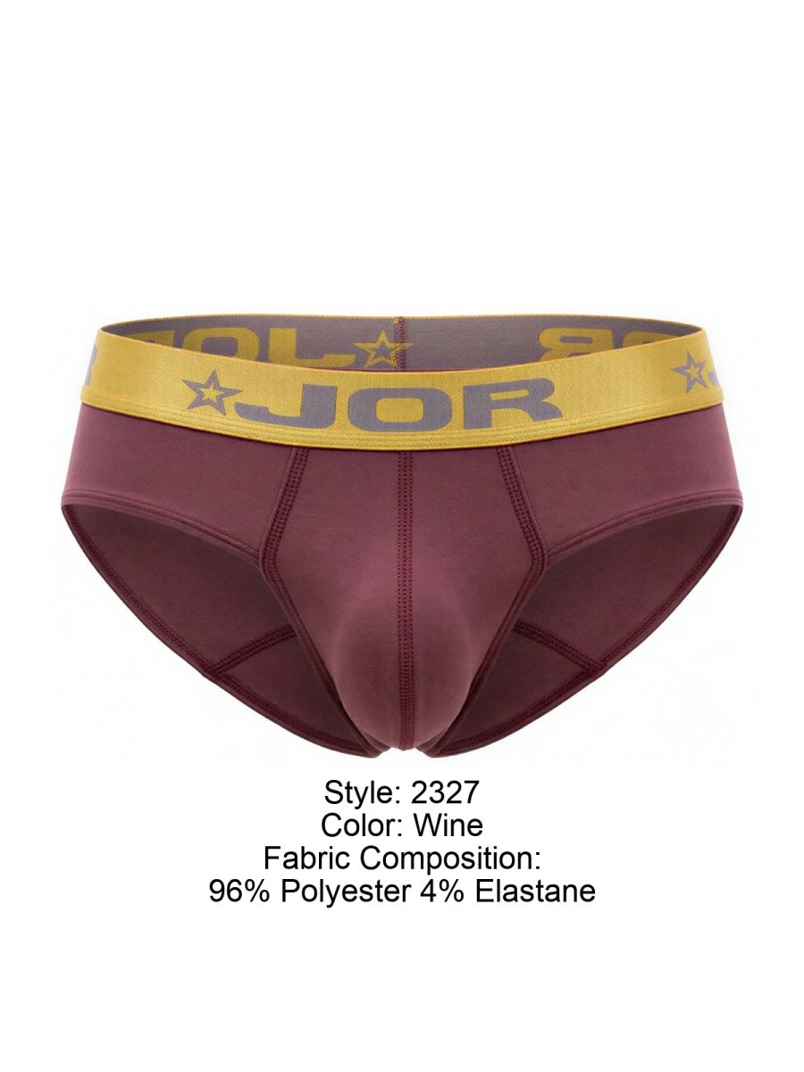 JOR 2327 Soho Mens Built to Feel Premium Briefs Wine Plus Size