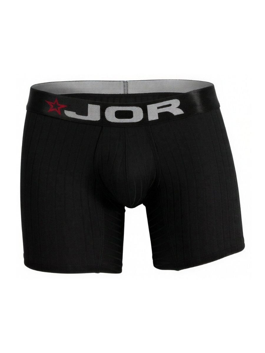 JOR 2329 Cronos Mens Everyday Comfortable Boxer Briefs Black Plus Sizes