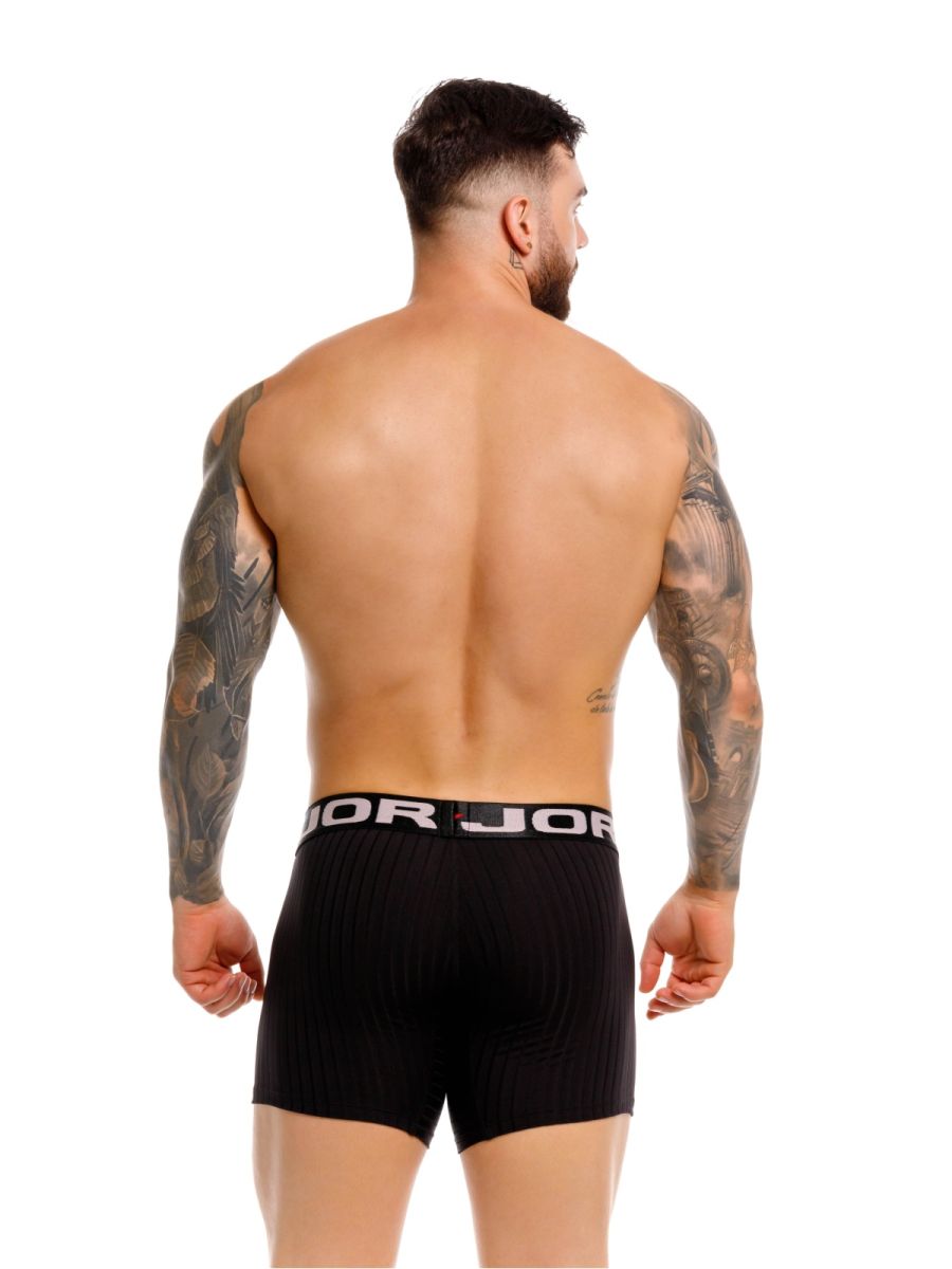 JOR 2329 Cronos Mens Everyday Comfortable Boxer Briefs Black Plus Sizes