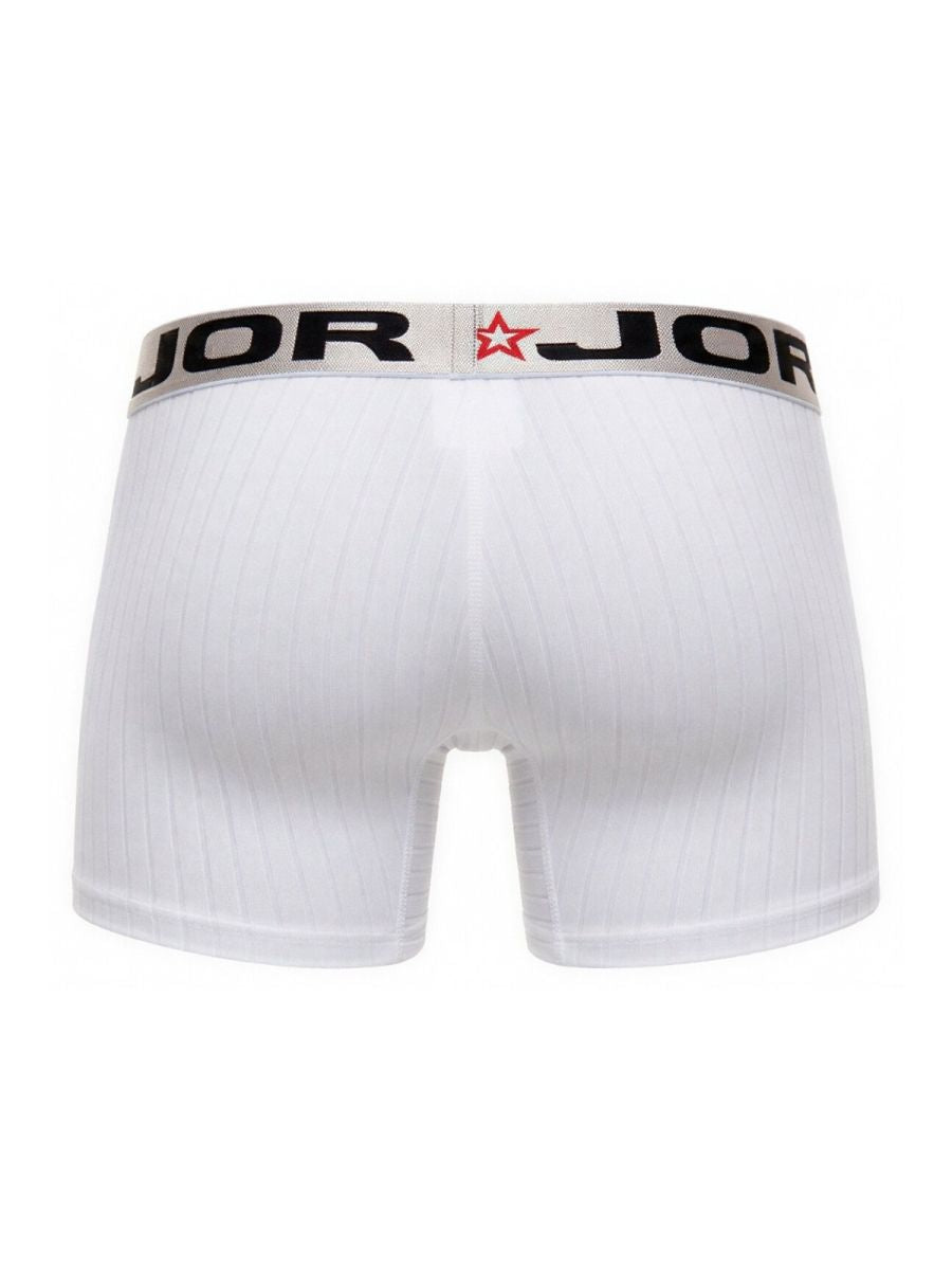 JOR 2329 Cronos Mens Everyday Comfortable Boxer Briefs White Plus Sizes