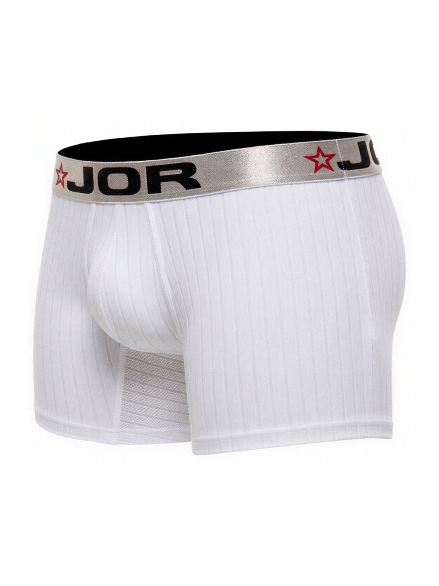 JOR 2329 Cronos Mens Everyday Comfortable Boxer Briefs White Plus Sizes
