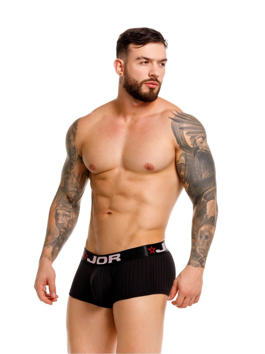 JOR 2330 Cronos Mens Athletic Vibe Trunks Black Plus Sizes
