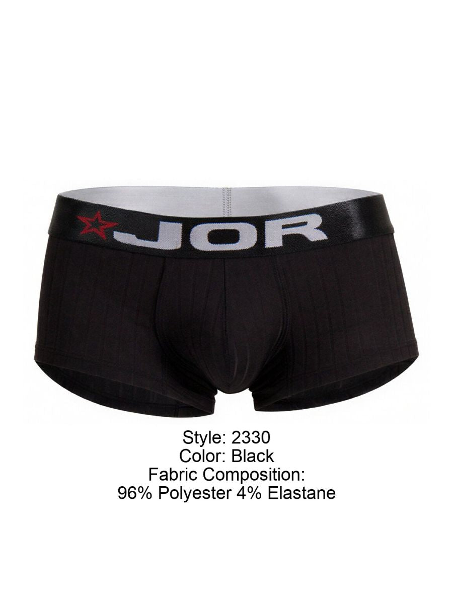 JOR 2330 Cronos Mens Athletic Vibe Trunks Black Plus Sizes