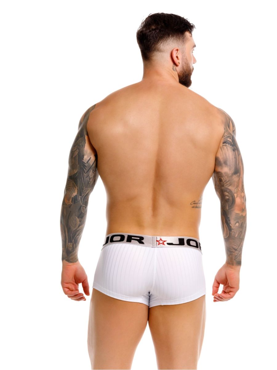 JOR 2330 Cronos Mens Athletic Vibe Trunks White Plus Sizes