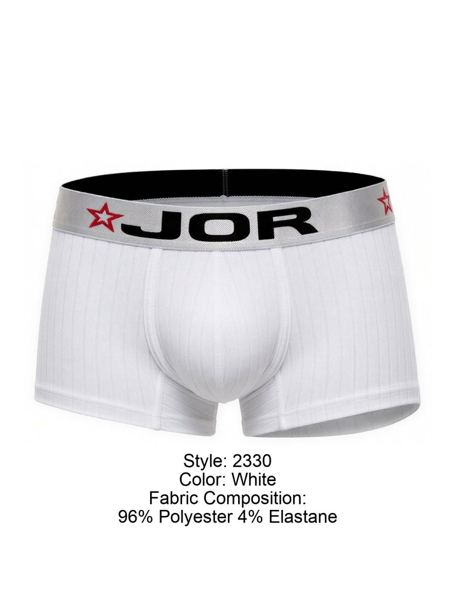 JOR 2330 Cronos Mens Athletic Vibe Trunks White Plus Sizes