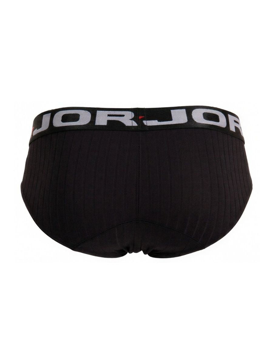 JOR 2331 Cronos Mens Sleek Body Hugging Briefs Black Plus Sizes