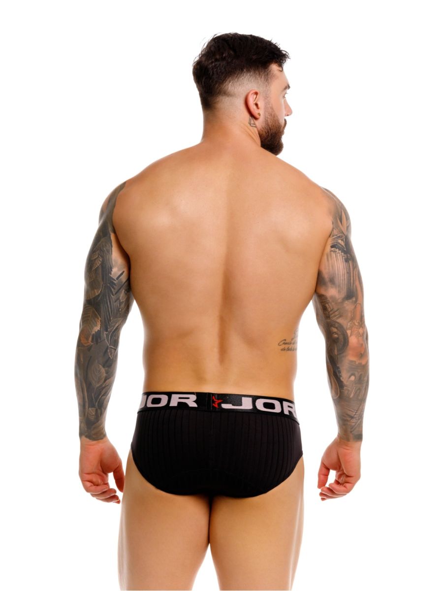 JOR 2331 Cronos Mens Sleek Body Hugging Briefs Black Plus Sizes
