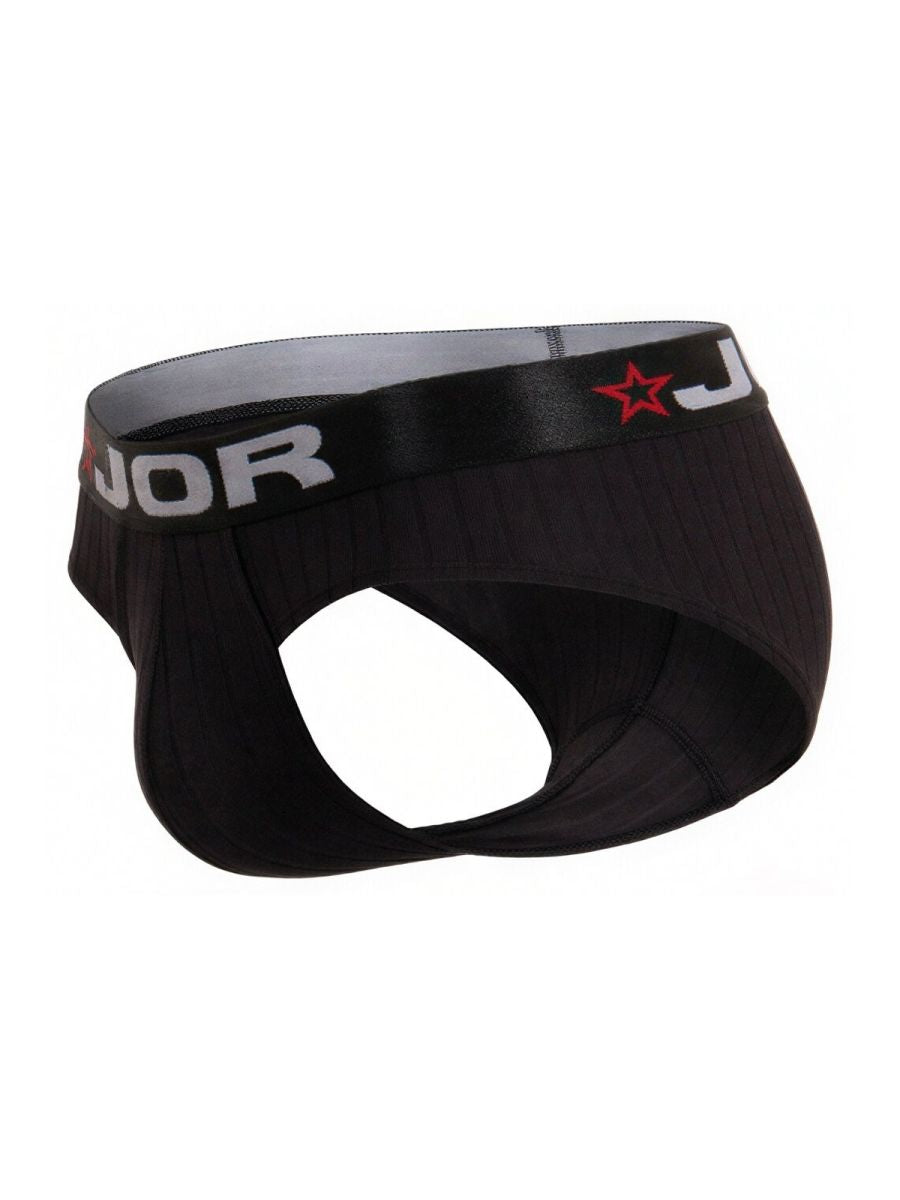 JOR 2331 Cronos Mens Sleek Body Hugging Briefs Black Plus Sizes