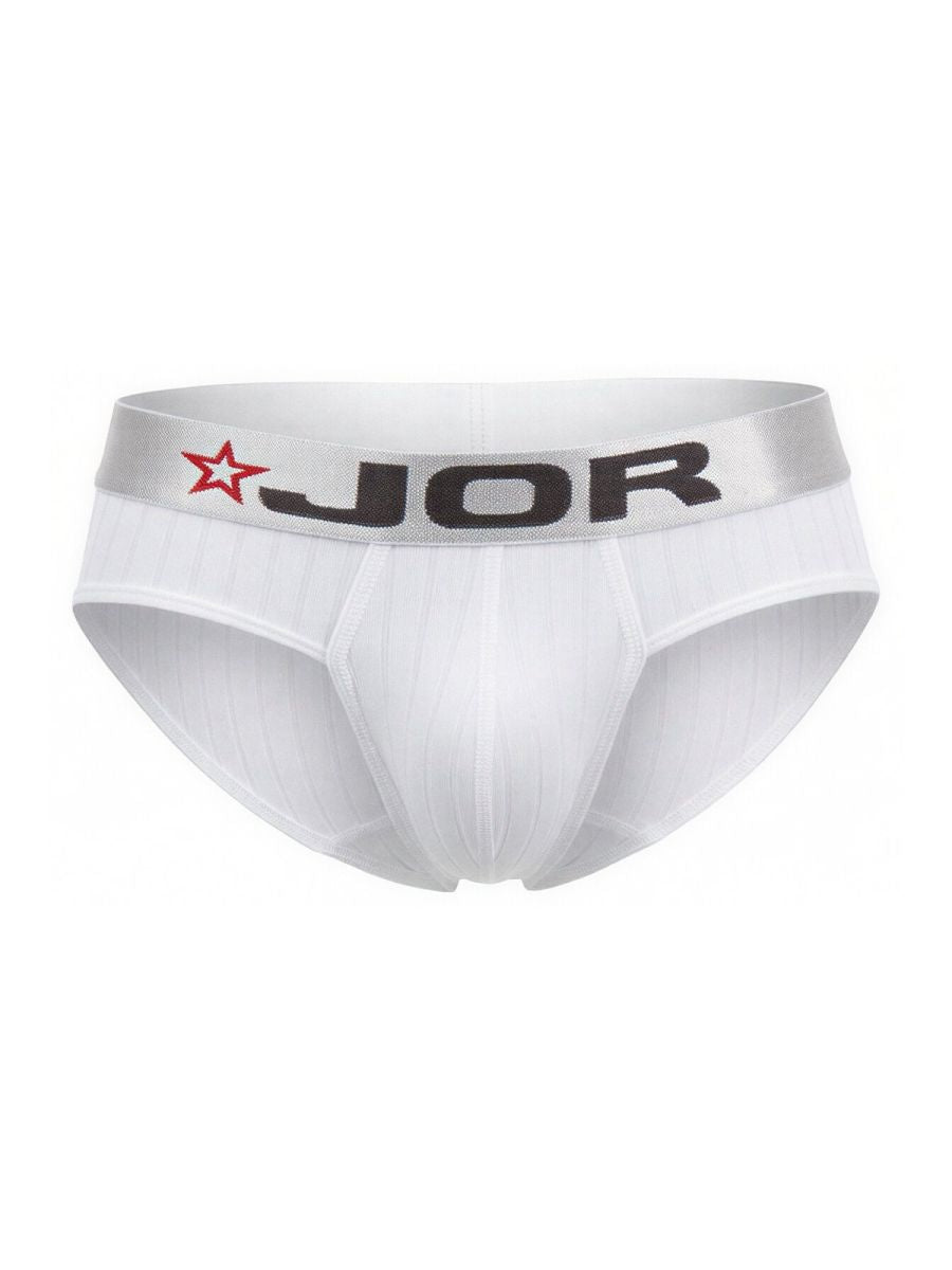 JOR 2331 Cronos Mens Sleek Body Hugging Briefs White Plus Sizes