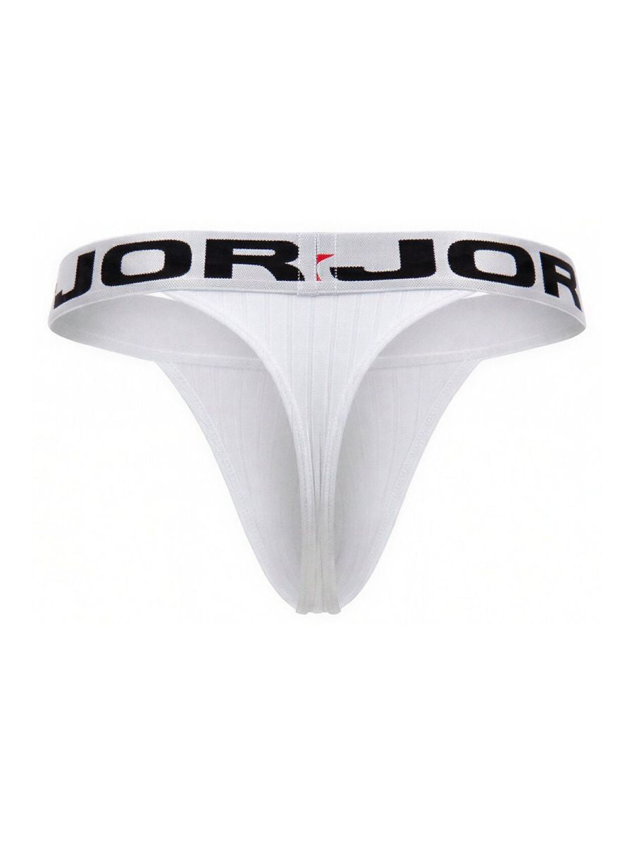 JOR 2333 Cronos Mens Sleek Modern Thongs White Plus Sizes