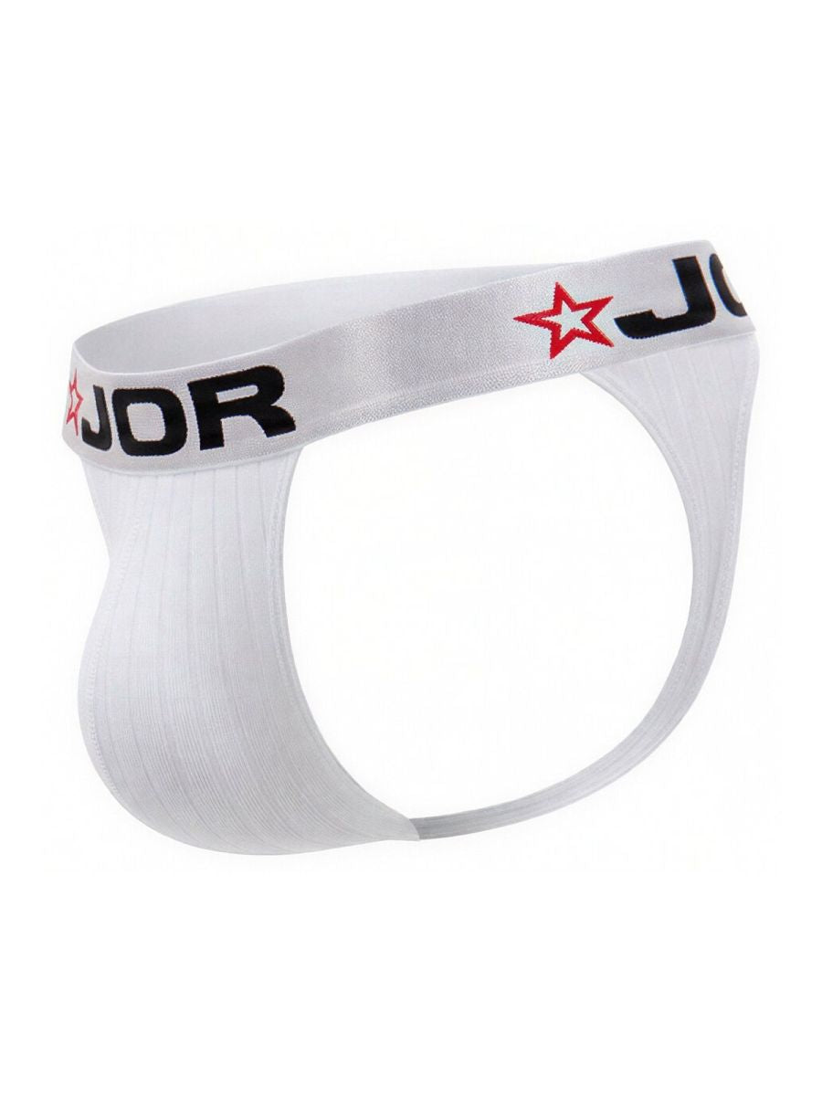 JOR 2333 Cronos Mens Sleek Modern Thongs White Plus Sizes