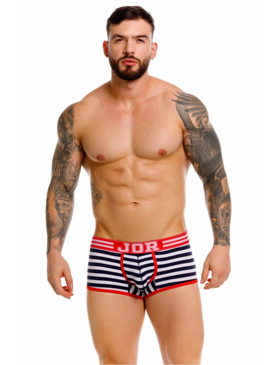JOR 2334 Santorini Male Classic Nautical Trunks Stripes Plus Sizes