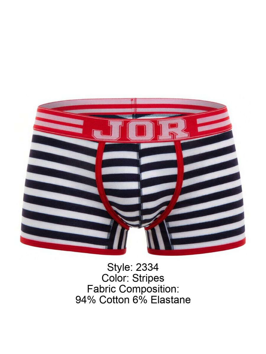 JOR 2334 Santorini Male Classic Nautical Trunks Stripes Plus Sizes