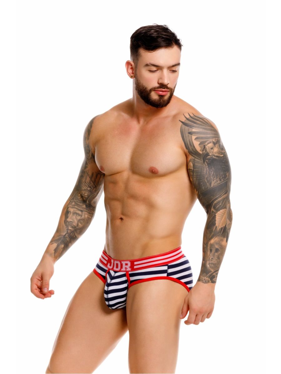 JOR 2335 Santorini Male Classic Nautical Briefs Stripes Plus Sizes