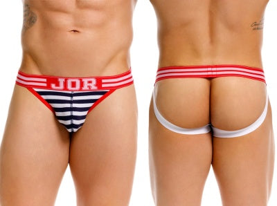 JOR 2336 Santorini  Male Classic Nautical Jockstrap Stripes Plus Sizes