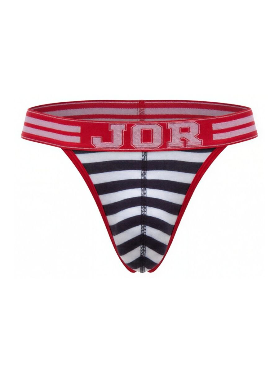 JOR 2337 Santorini Male Classic Nautical Thongs Stripes Plus Sizes