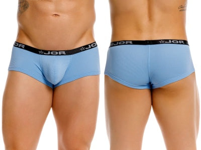 JOR 2345 Cannes Mens Ultra Light Trunks Boxer Briefs Blue Plus Sizes