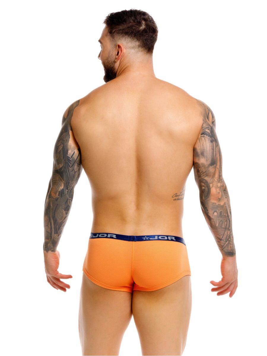 JOR 2345 Cannes Mens Ultra Light Trunks Boxer Briefs Orange Plus Sizes