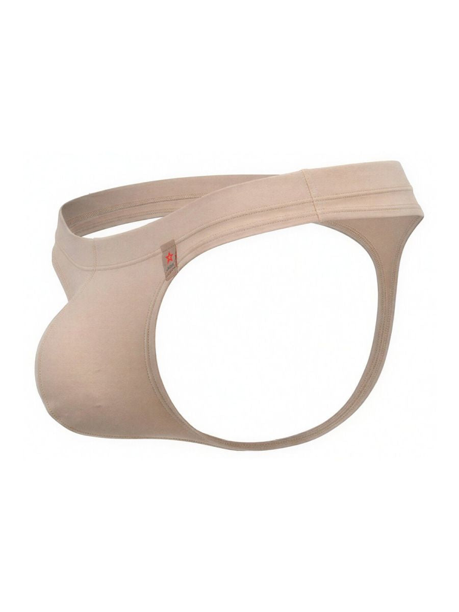 JOR 2349 Mens Invisible Under Clothes Thongs Beige Plus Sizes