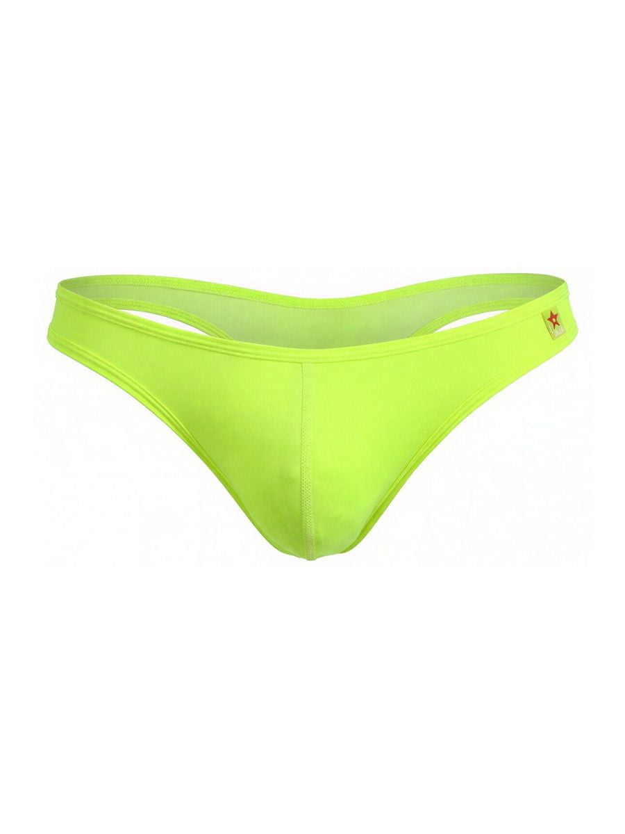 JOR 2354 Origin Mens Minimal Sleek Thongs Neon Green Plus Sizes