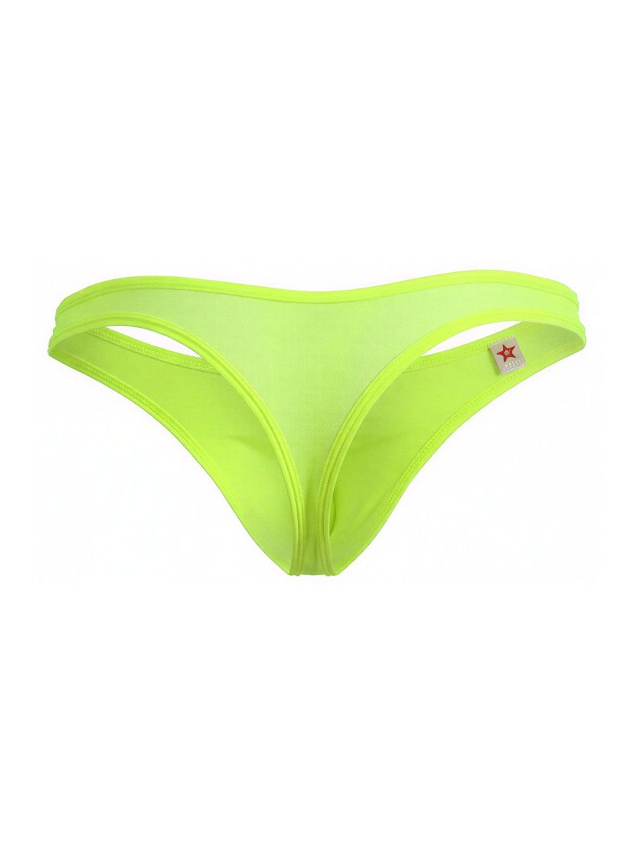 JOR 2354 Origin Mens Minimal Sleek Thongs Neon Green Plus Sizes