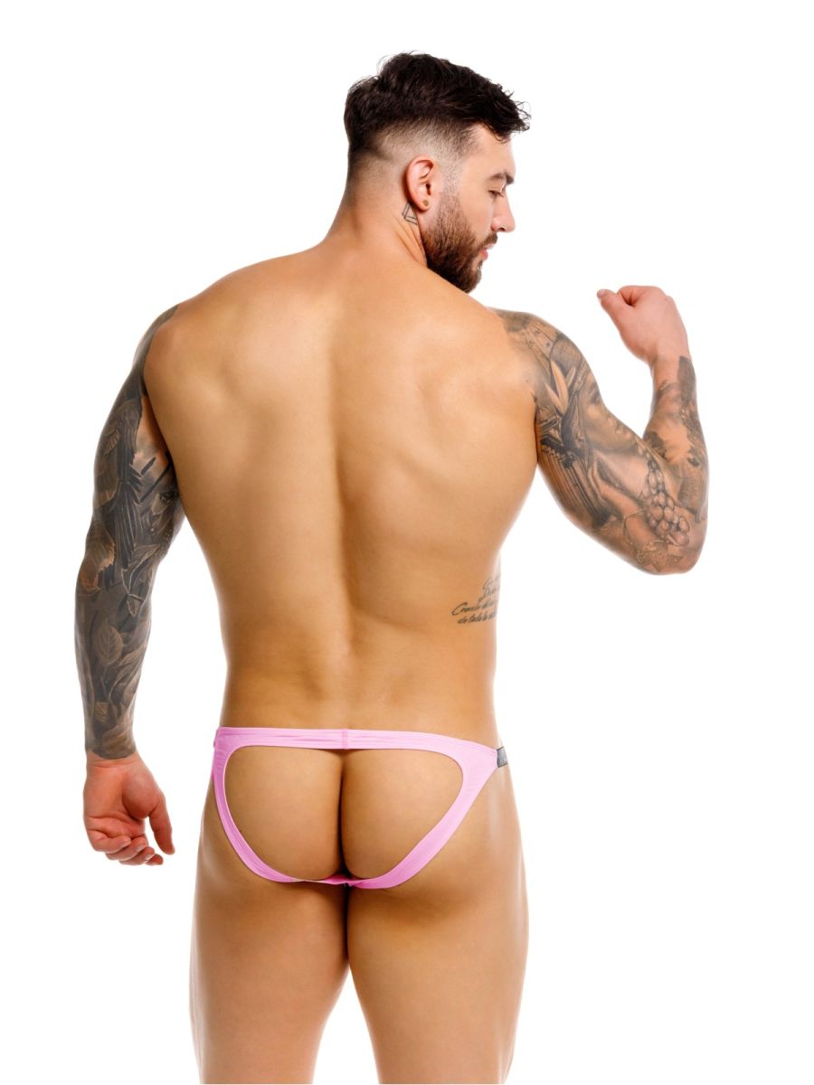 JOR 2356 Eros Mens Sexy Bold Design Jockstrap Pink Plus Sizes