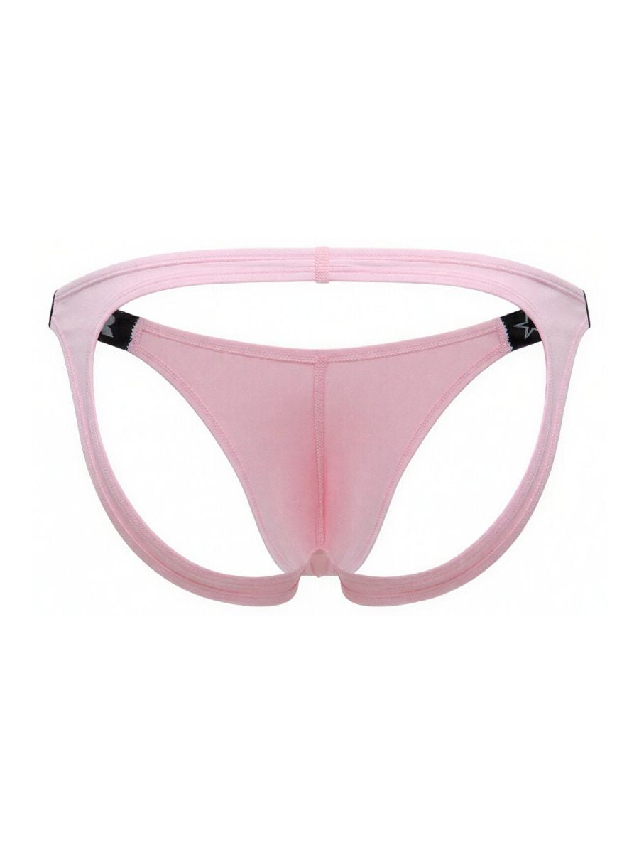 JOR 2356 Eros Mens Sexy Bold Design Jockstrap Pink Plus Sizes