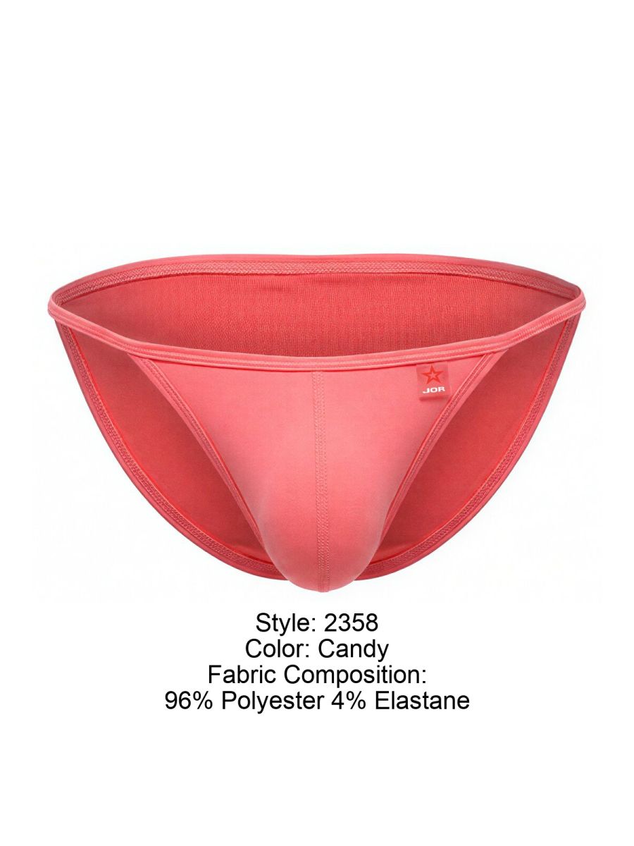 JOR 2358 Axel Mens Sleek & Bold Bikini with Barely-there Straps Candy Plus Sizes