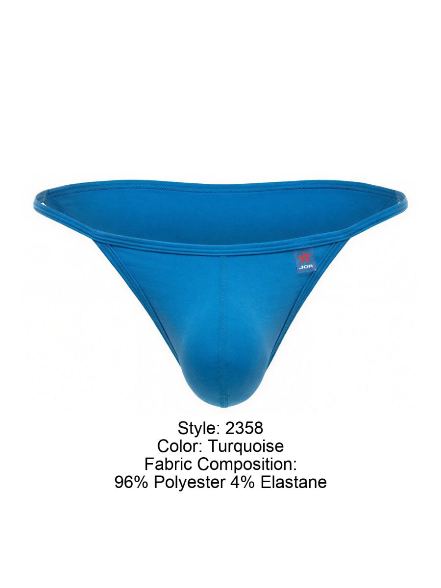 JOR 2358 Axel Mens Sleek & Bold Bikini with Barely-there Straps Turquoise Plus Sizes
