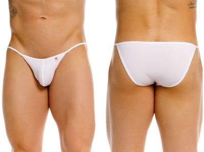 JOR 2358 Axel Mens Sleek & Bold Bikini with Barely-there Straps White Plus Sizes