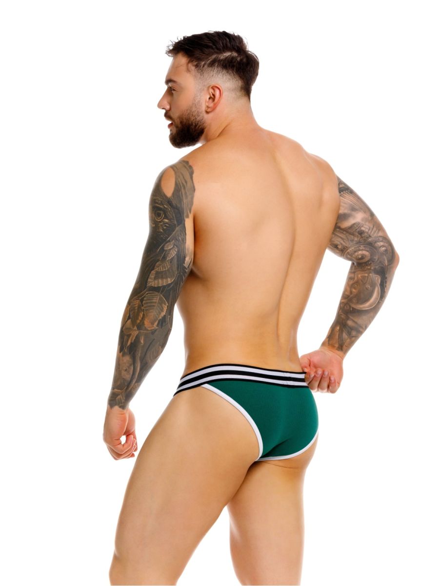 JOR 2362 Rush Mens Sleek Low Rise Fit Bikini Green Plus Sizes