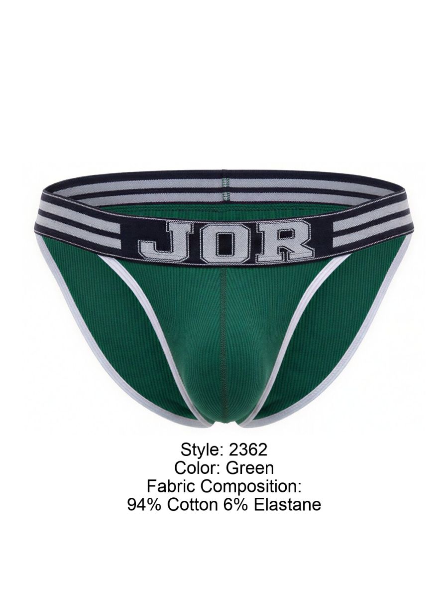 JOR 2362 Rush Mens Sleek Low Rise Fit Bikini Green Plus Sizes
