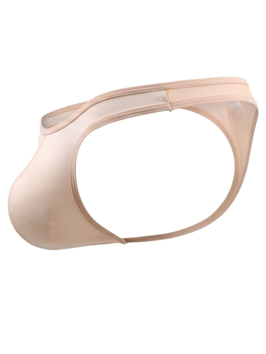 JOR 2456 Origin Mens Supportive Contoured Front Pouch Thongs Beige Plus Sizes