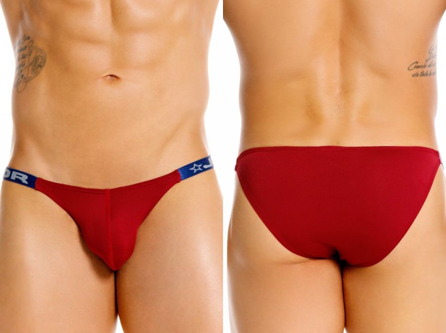 JOR 2457 Eros Mens Seductive Fit & Supportive Briefs Wine Plus Sizes