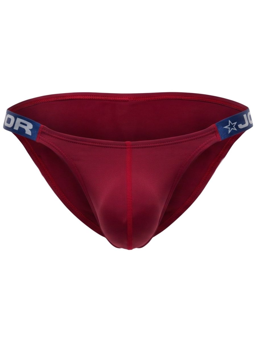 JOR 2457 Eros Mens Seductive Fit & Supportive Briefs Wine Plus Sizes