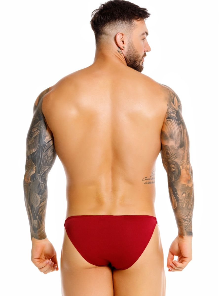JOR 2457 Eros Mens Seductive Fit & Supportive Briefs Wine Plus Sizes