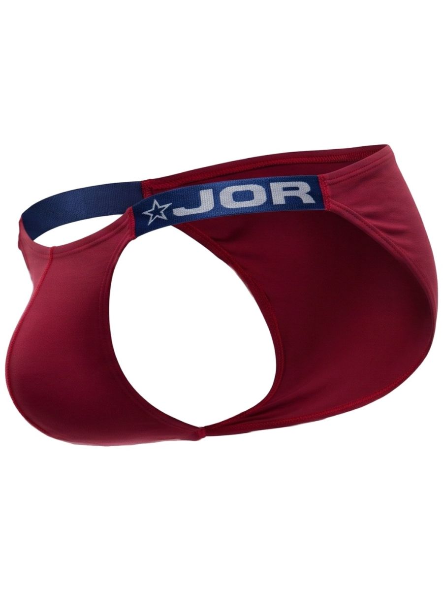JOR 2457 Eros Mens Seductive Fit & Supportive Briefs Wine Plus Sizes