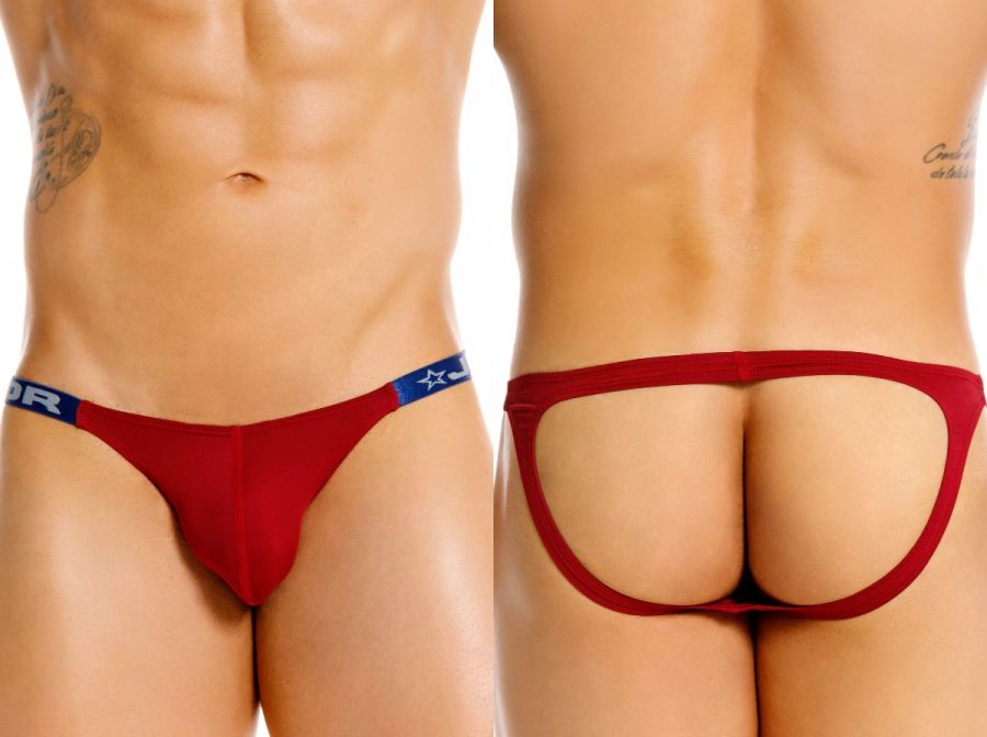 JOR 2458 Eros Mens Ergnomic Support Jockstrap Wine Plus Sizes