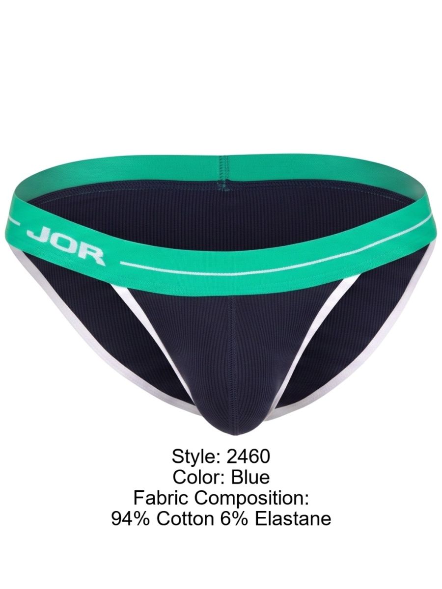JOR 2460 Rush Male High Performance Briefs Blue Plus Sizes