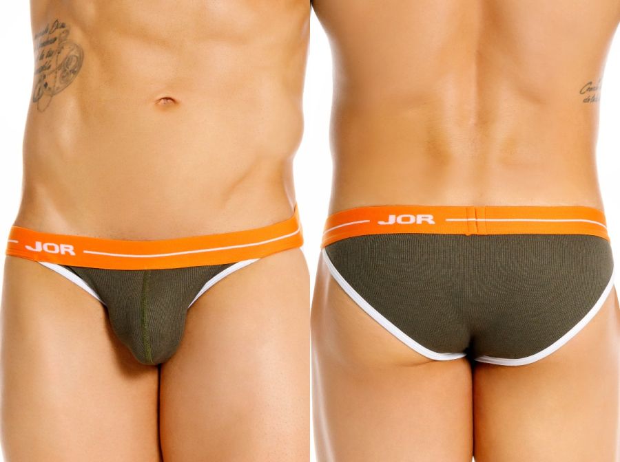 JOR 2460 Rush Male High Performance Briefs Green Plus Sizes