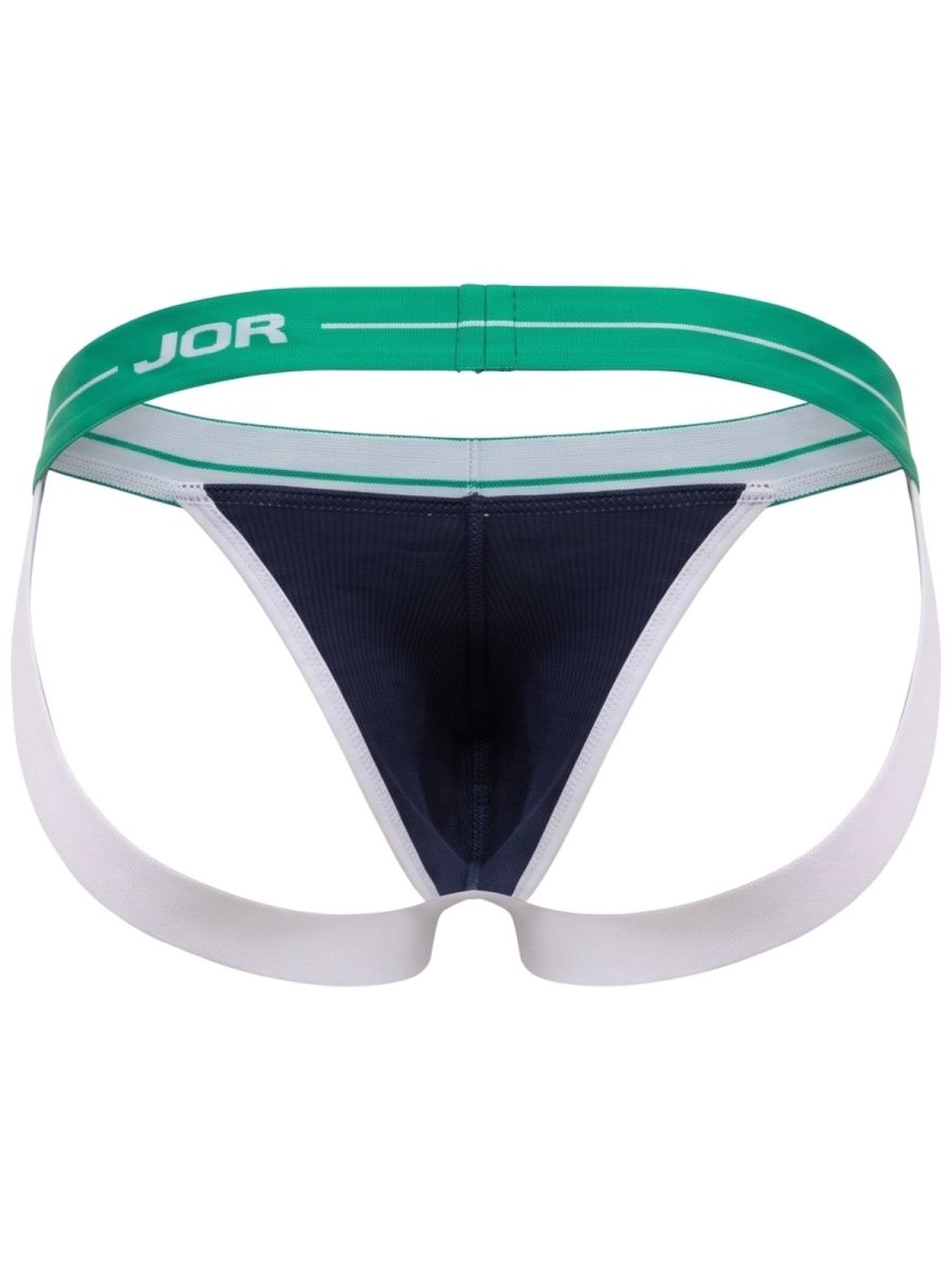 JOR 2461 Rush Male Daily Routine Stretch Fabric Jockstrap Blue Plus Sizes