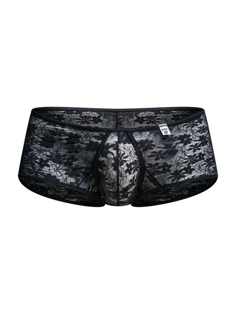 MaleBasics MBL83 Loop Mens Sexy & Cheeky Trunks Black Lace