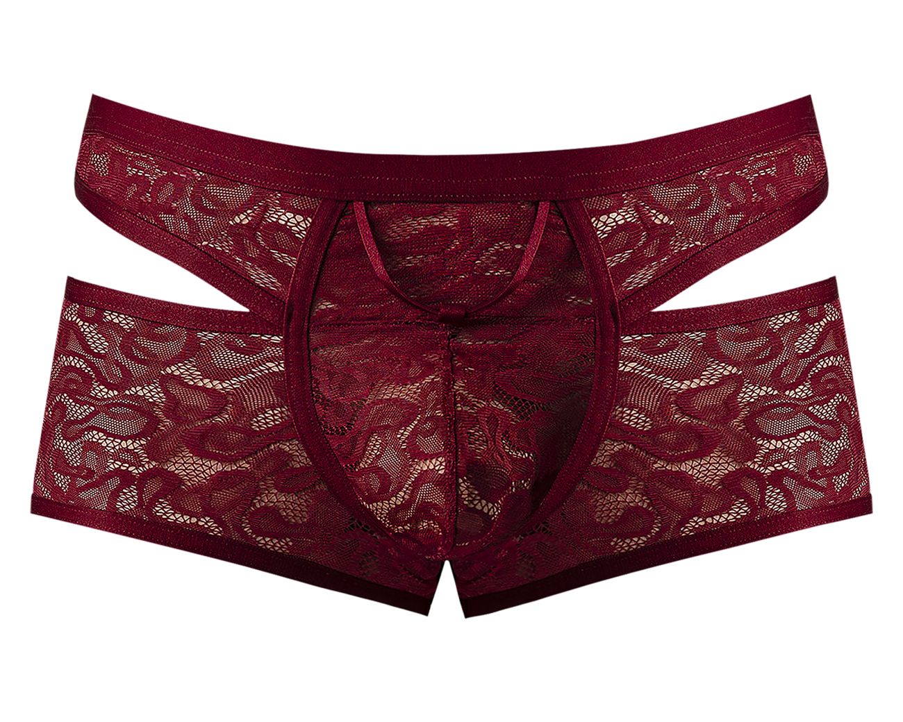 Male Power 126-289 Lucifer Cut Out Short Burgundy