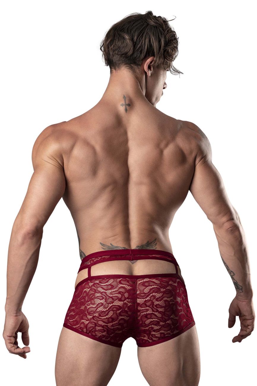 JCSTK - Male Power 126-289 Lucifer Cut Out Short Burgundy