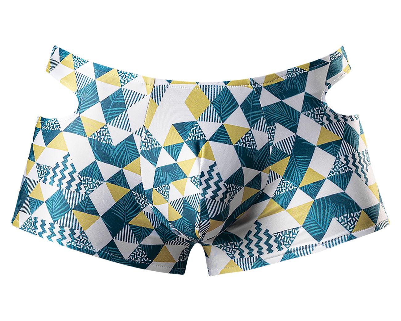 Male Power 141-292 Cut It Out Cut Out Mini Short Blue-Green-White